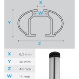 Strešný nosič MENABO BRIO 135cm VOLKSWAGEN Caddy (2K) Life / Maxi Life / Panel 5-doors 2015-2020