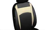 Autopoťahy pre Seat Toledo (IV) 2012-2018 Design Leather béžové 2+3