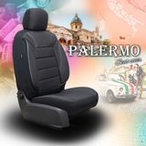 Autopoťahy pre Fiat Doblo (IV) 2015-2019 PALERMO_Čierno-sivé 2+3