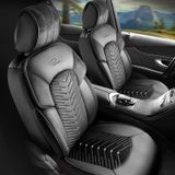 Autopoťahy pre Ford Fiesta (Mk8) 2017-up DUBAI_Čierne 2+3