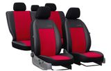 Autopoťahy pre Seat Ibiza (III) 2002-2008 Exclusive Alcantara - červené 2+3