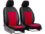 Autopoťahy pre Seat Ibiza (III) 2002-2008 Exclusive Alcantara - červené 1+1, predné